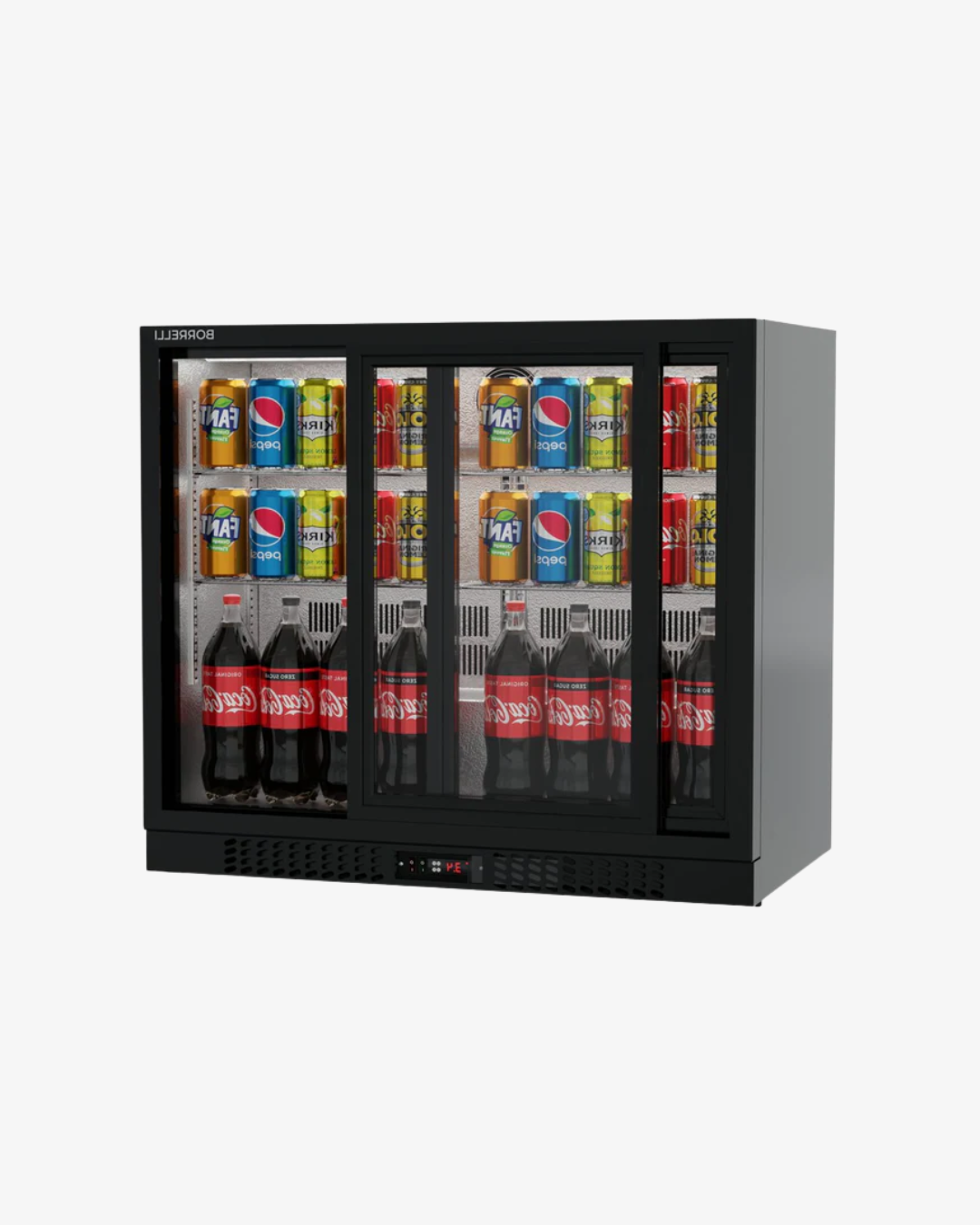 2 door bar fridge