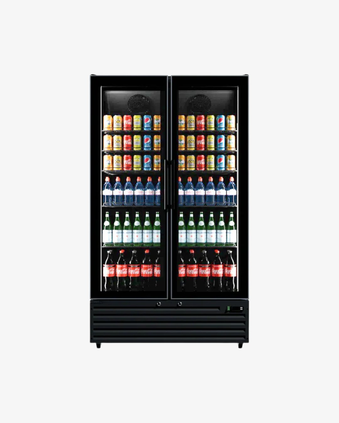 Black Interior Upright Bar Fridges