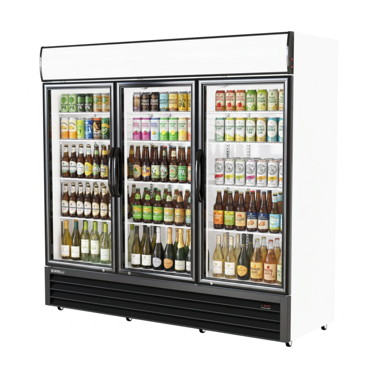 Triple Door Display Fridge
