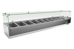 Borrelli VRX Servery 2000mm - Counter Top Prep Fridge with Glass Top