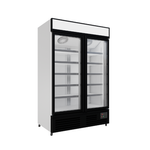 Commercial Upright Display Freezer With 2 Hinged Doors 1012L