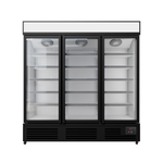 Commercial Upright Display Freezer With 3 Hinged Doors 1560L