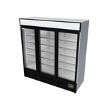 Commercial Upright Display Freezer With 3 Hinged Doors 1560L