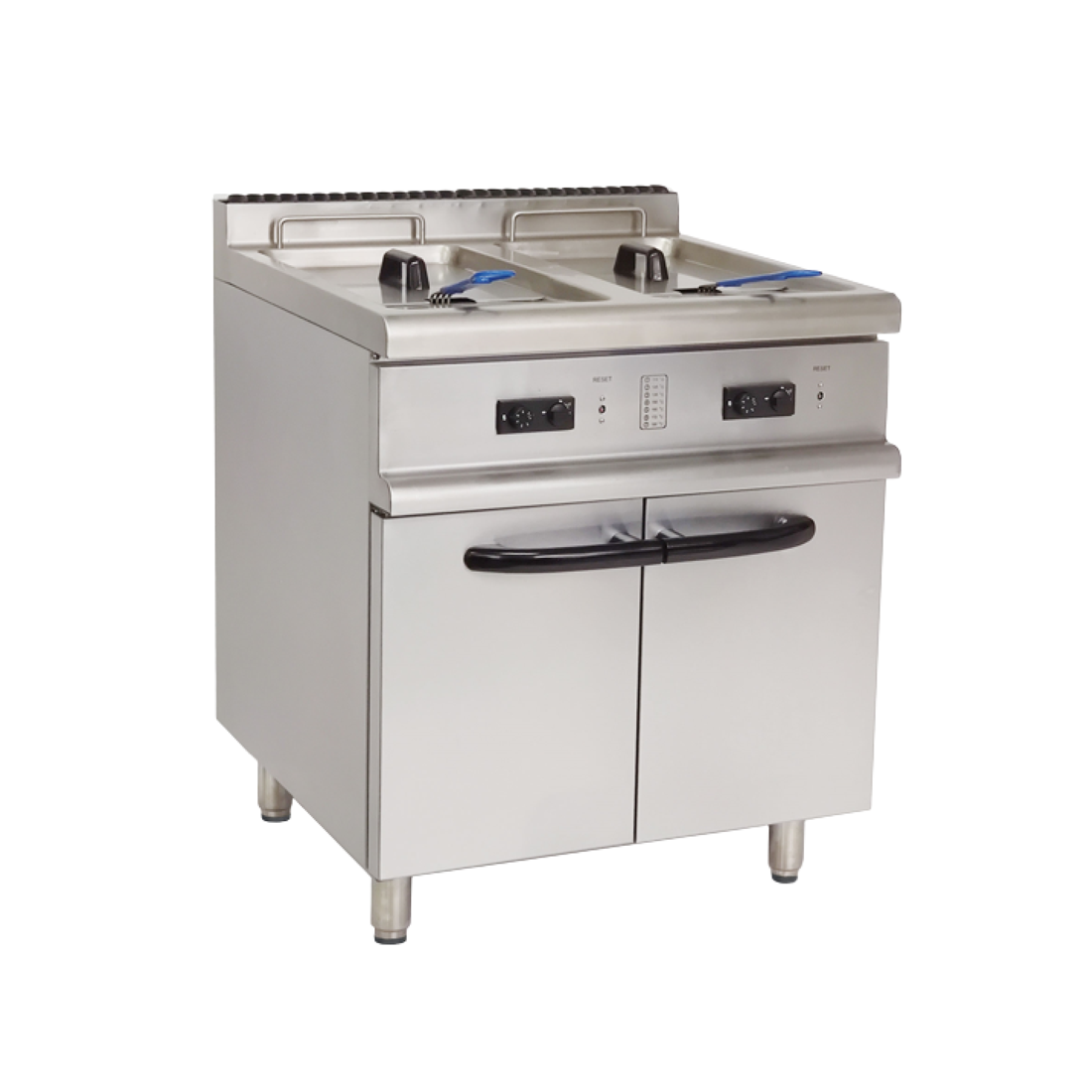 Borrelli Twin Basket Twin Tank Free Standing Gas Fryer 6 Burner - 2 x 20Ltr