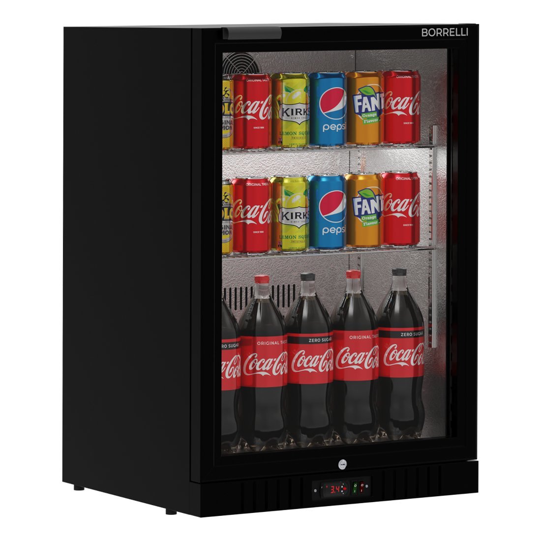 Commercial Bar Fridge With Hinged Door 133L