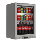 Commercial Deluxe Stainless Steel Bar Fridge With Hinged Door 133L