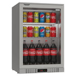 Commercial Stainless Steel Bar Fridge With Hinged Door 133L