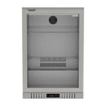 Commercial Stainless Steel Bar Fridge With Hinged Door 133L