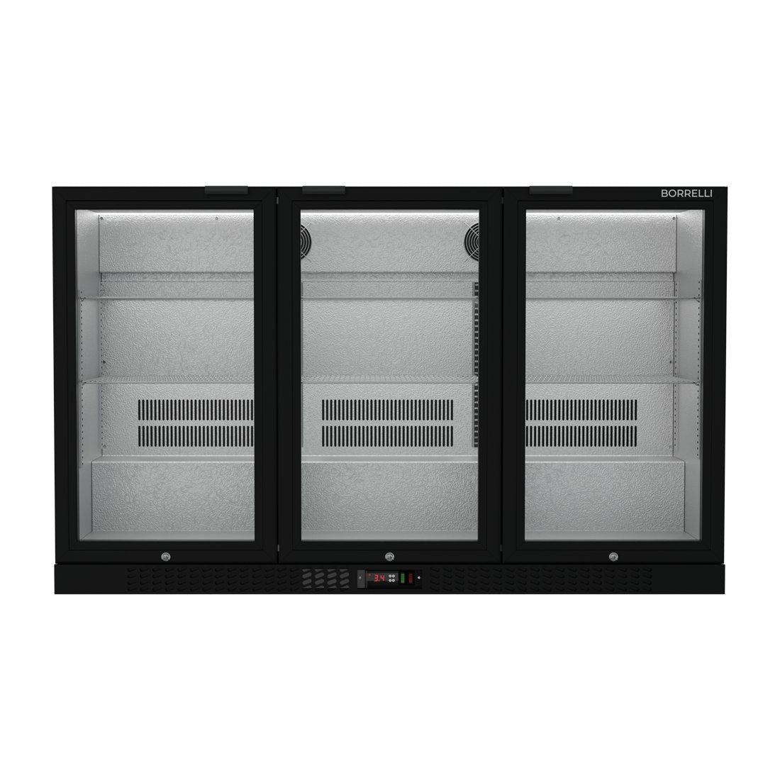 Commercial Bar Fridge With 3 Hinged Doors 324L