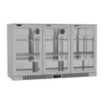 Commercial Deluxe Stainless Steel Bar Fridge With 3 Hinged Doors 324L