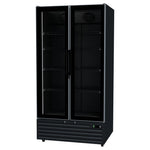 Commercial Upright Bar Fridge With 2 Hinged Glass Doors 675L