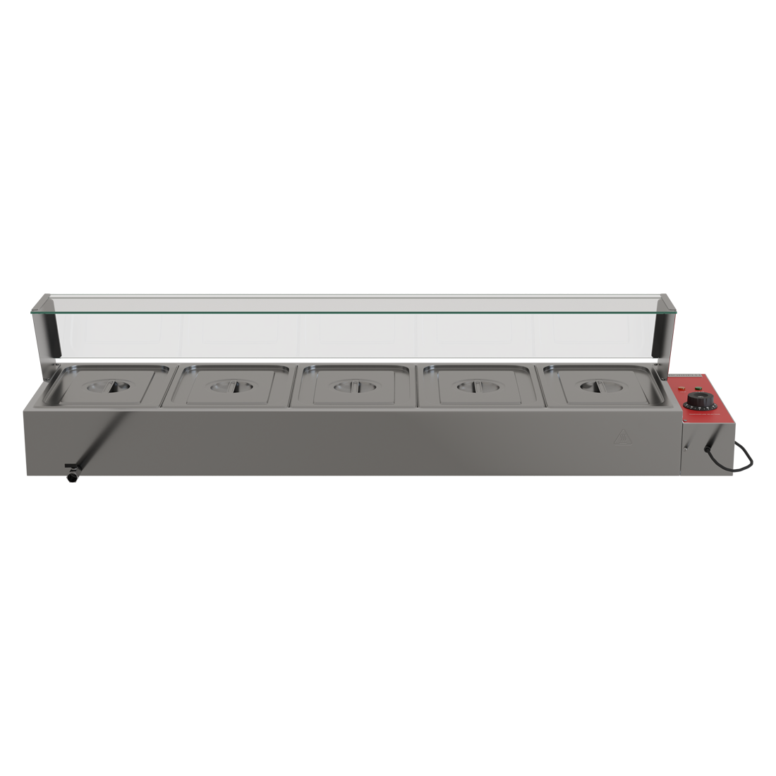 Borrelli 5 x 1 /2 Pan Bain Marie With Drain Tap