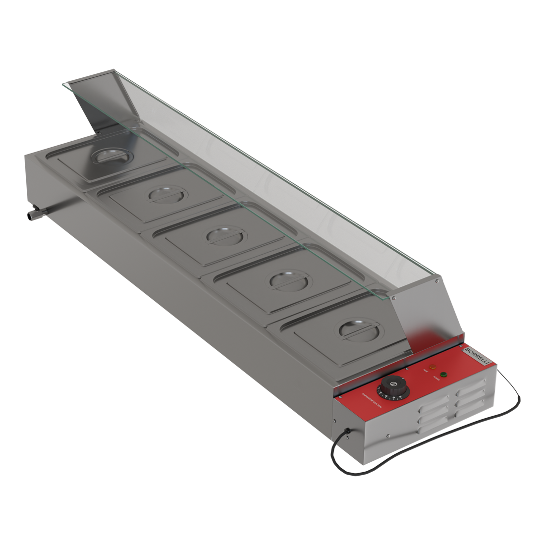 Borrelli 5 x 1 /2 Pan Bain Marie With Drain Tap
