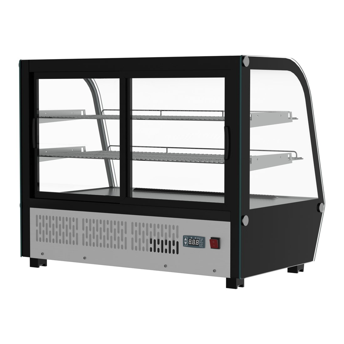 Borrelli Counter Top Refrigerated Showcase 120 Ltr with Curved Glass