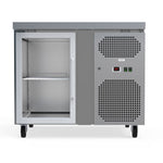 Compact And Sleek 115L Commercial Counter Fridge, Ideal For Cafes And Small Eateries. Efficiently Stores Perishables While Saving Space. Front Image.