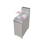 Borrelli Twin Baskets Single Tank Gas Fryer Floor Standing
