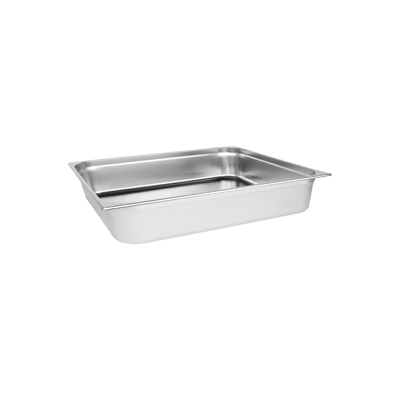 Experience Superior Food Storage with our Gastronorm Pan 2/1 - 40mm Deep, Complete with Lid.