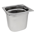 Experience Superior Food Storage with our Gastronorm Pan 1/6 - 100mm Deep, Complete with Lid.
