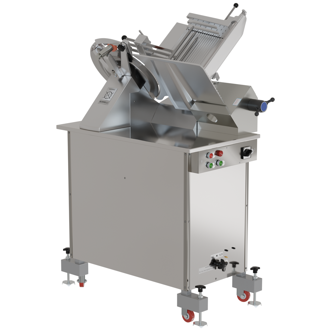 Borrelli 14" commercial automatic meat slicer, designed to give outstanding performance in all busy commercial establishments.