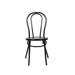 Our Stunning Tahlia Aluminium Chair Is Perfect For Any Dining Environment. This Is Offered In An Elegant Matt Black And Matt White. Front Image.