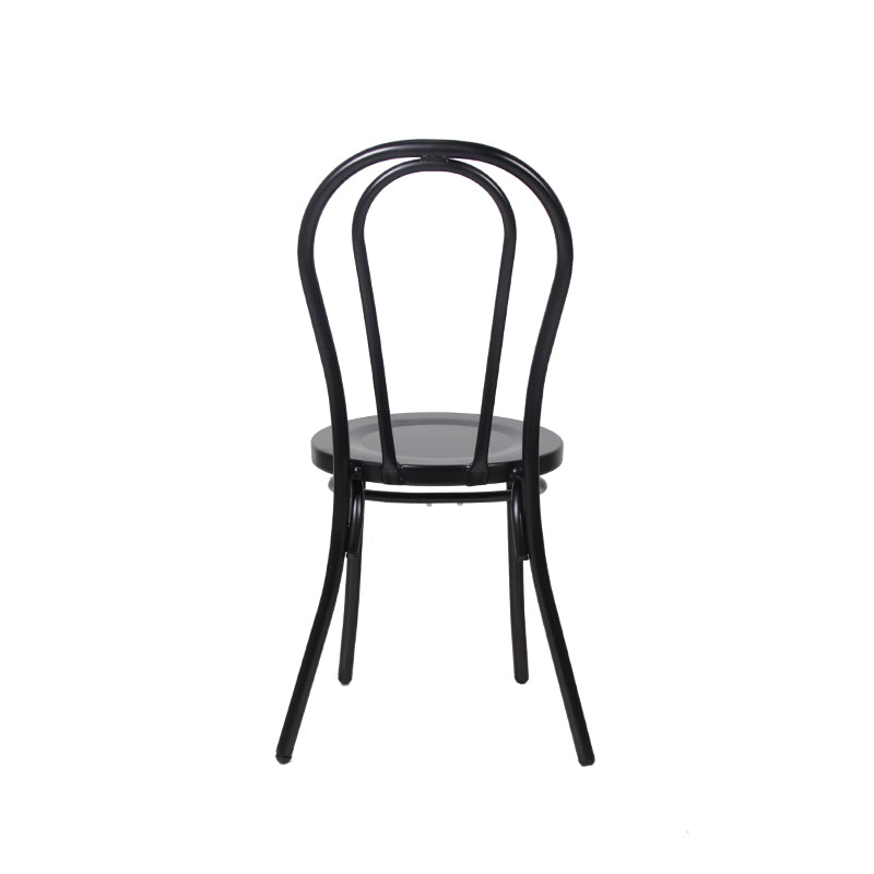 Our Stunning Tahlia Aluminium Chair Is Perfect For Any Dining Environment. This Is Offered In An Elegant Matt Black And Matt White. Back Image.