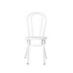 Our Stunning Tahlia Aluminium Chair Is Perfect For Any Dining Environment. This Is Offered In An Elegant Matt Black And Matt White. Front Image.