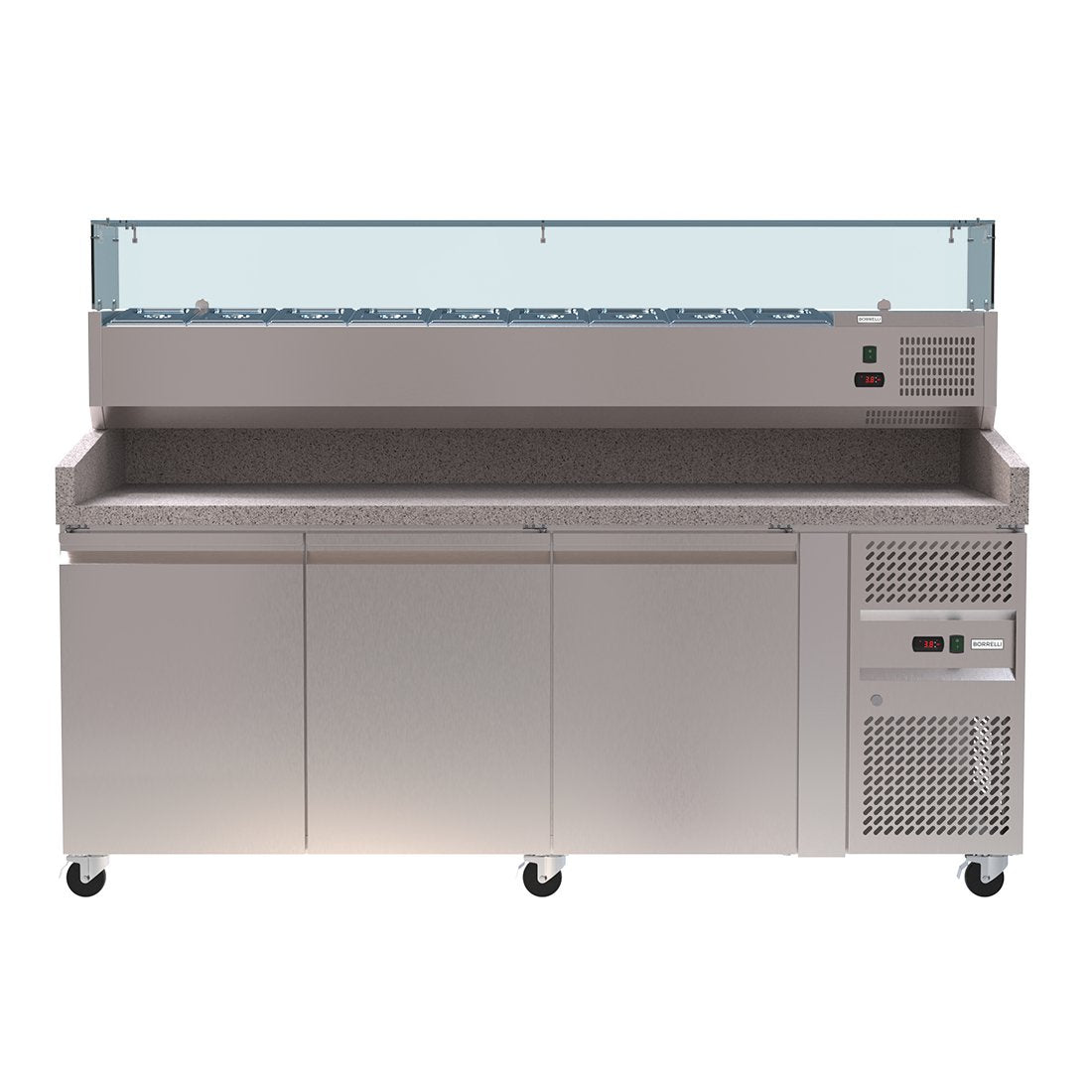 Commercial Granite Prep Fridge 465L PZ3600 with VRX Servery