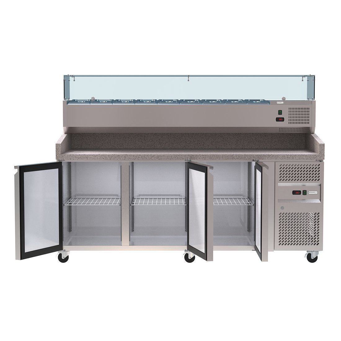Borrelli Granite Prep Fridge 465L with VRX Servery - PZ3600