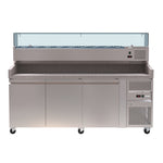 Borrelli Granite Prep Fridge 465L with VRX Servery - PZ3600