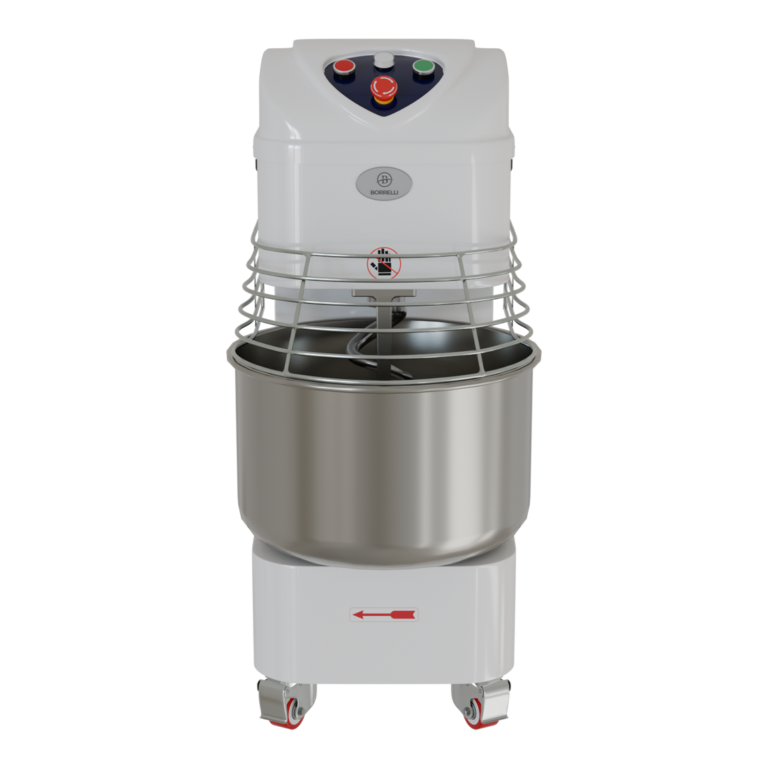 Borrelli Spiral Dough Mixer 20L - 18kg Kneading - Double Motion - Twin Speed