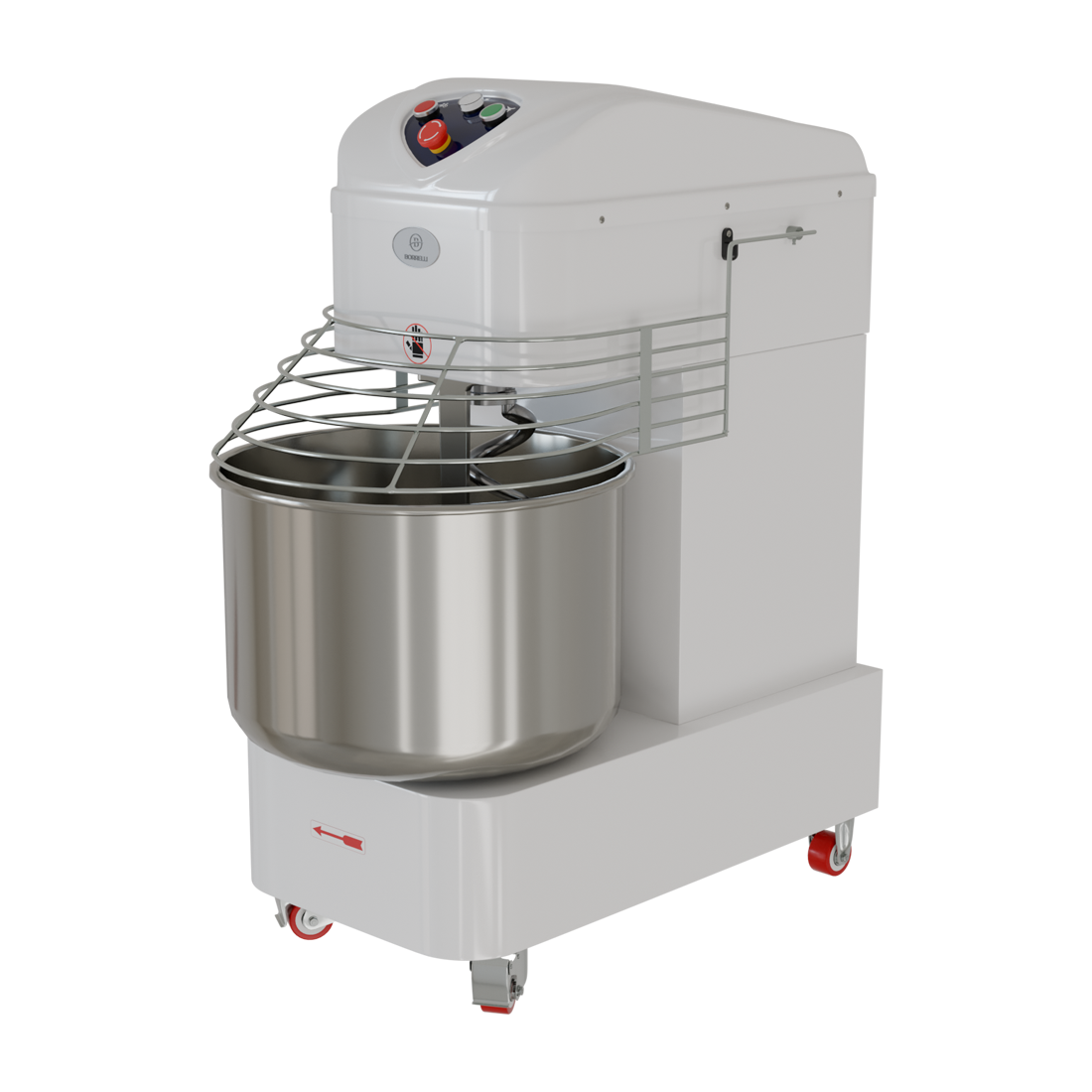 Borrelli Spiral Dough Mixer 40L - 38kg Kneading - Double Motion - Twin Speed