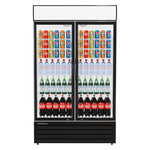 Commercial Display Fridge With 2 Hinged Glass Doors 879L