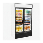 Commercial Display Fridge With 2 Hinged Glass Doors 525L