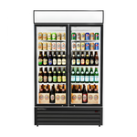 Commercial Display Fridge With 2 Hinged Glass Doors 525L