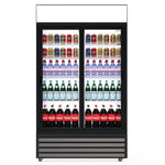 Commercial Display Fridge With 2 Sliding Glass Doors 525L
