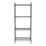 Borrelli 4 Tier Chrome Storage Racking 750mm