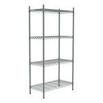 Borrelli 4 Tier Chrome Storage Racking 900mm