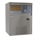Efficient 120kg Ice Machine for Commercial Use - Compact and Durable Design, Perfect for Restaurants, Bars, and Cafes angled view.