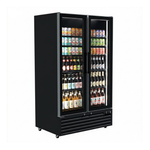 Commercial Upright Bar Fridge With 2 Hinged Glass Doors 758L