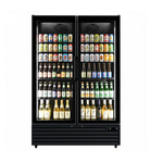 Commercial Upright Bar Fridge With 2 Hinged Glass Doors 758L