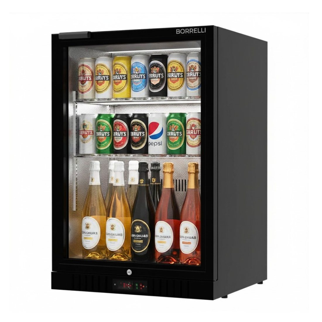 Commercial Bar Fridge With Hinged Door 133L