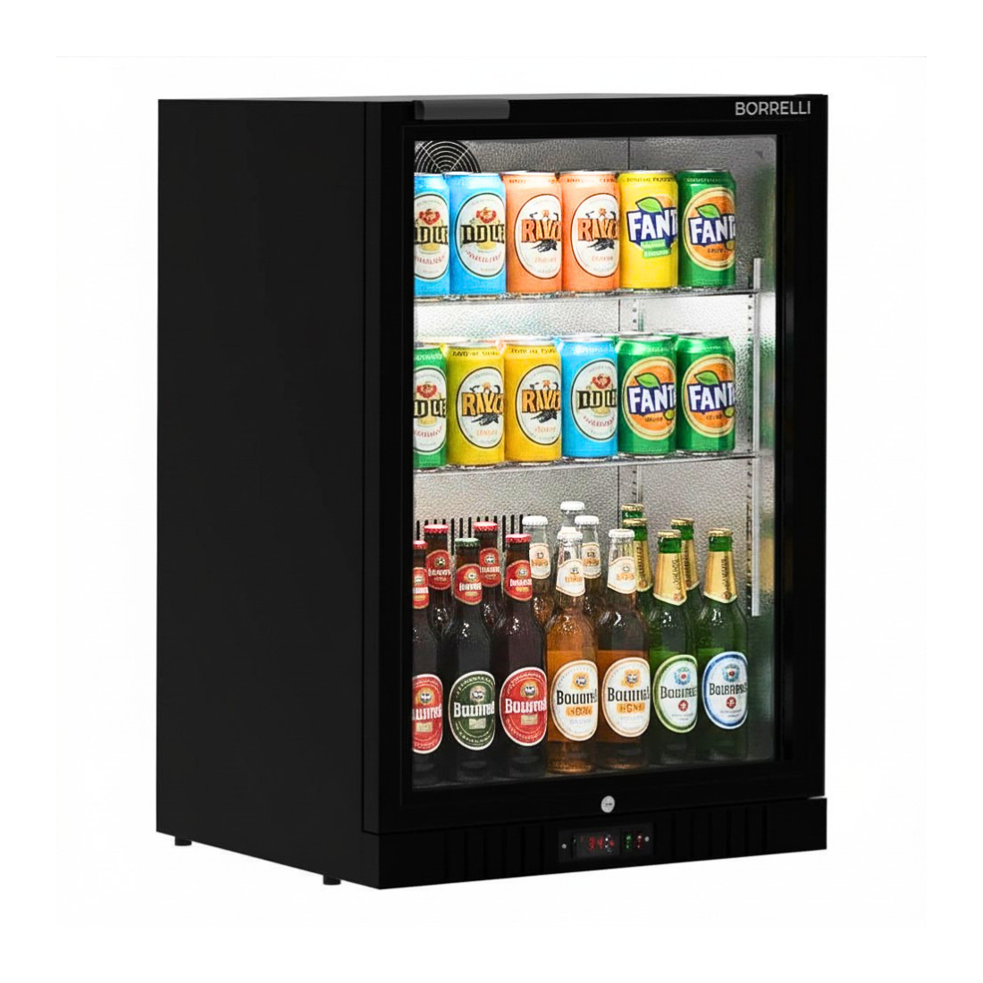 Commercial Bar Fridge With Hinged Door 133L