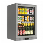 Commercial Deluxe Stainless Steel Bar Fridge With Hinged Door 133L