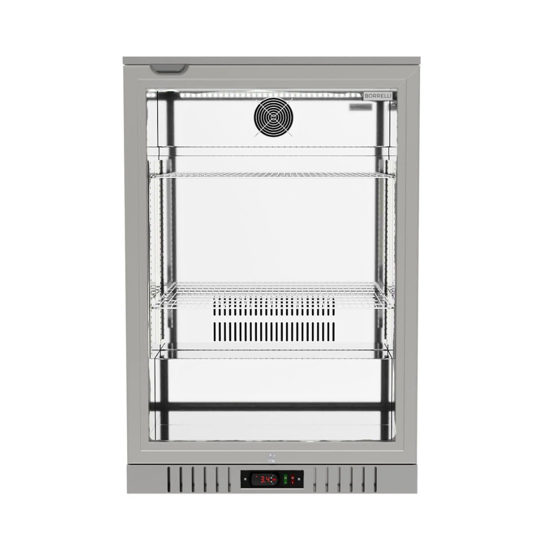 Commercial Deluxe Stainless Steel Bar Fridge With Hinged Door 133L