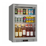 Commercial Stainless Steel Bar Fridge With Hinged Door 133L