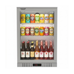 Commercial Stainless Steel Bar Fridge With Hinged Door 133L