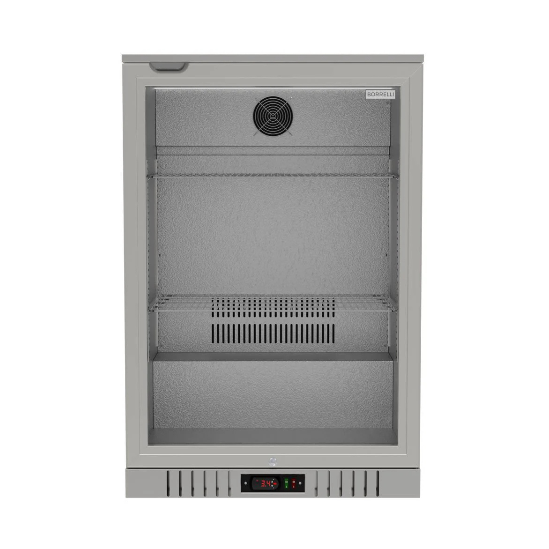 Commercial Stainless Steel Bar Fridge With Hinged Door 133L
