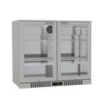 Commercial Deluxe Stainless Steel Bar Fridge With 2 Hinged Doors 207L