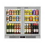 Commercial Stainless Steel Bar Fridge With 2 Hinged Doors 207L
