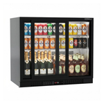 Commercial Undercounter Bar Fridge With 2 Sliding Doors 188L